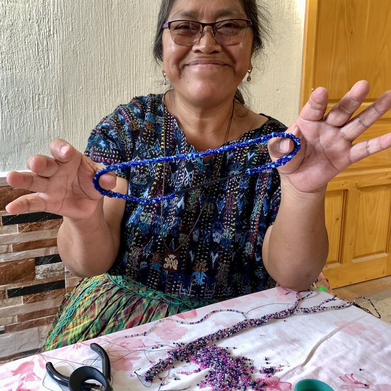 Creating a beaded headband